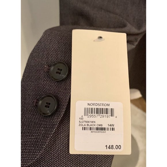 NWT Sejour Slate Gray Career Blazer Jacket Size 14W Sz 14 New - Picture 4 of 12